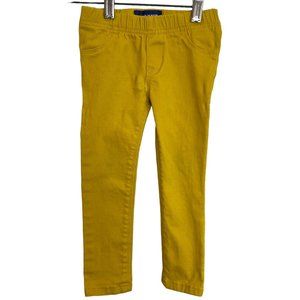 (4-102) Old Navy Kids Yellow Straight Leg Leggings